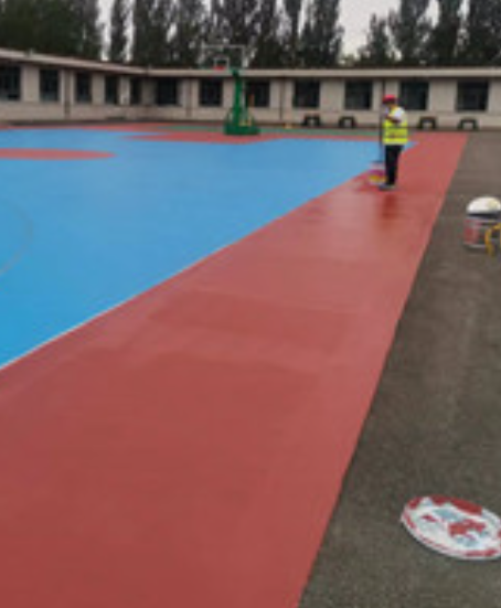 织金旧篮球场地面改造翻新整改   